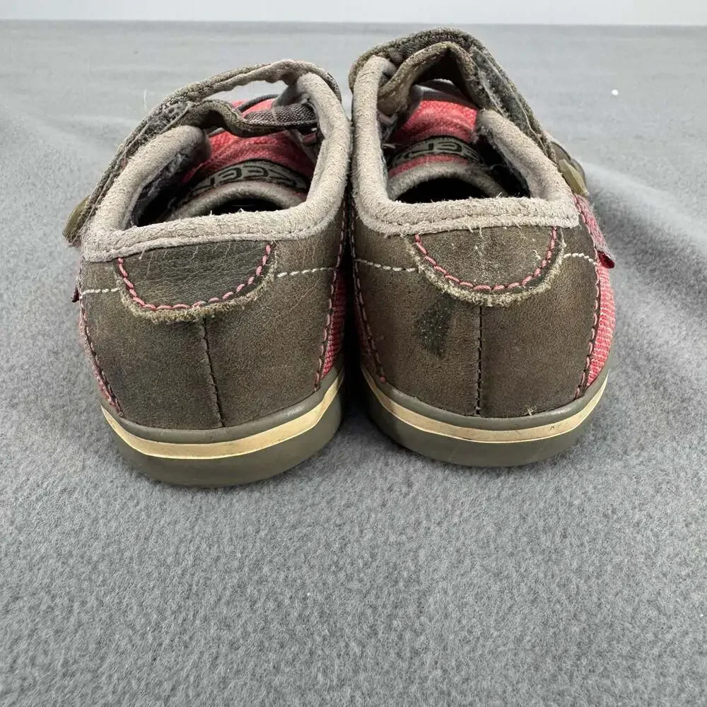 KEEN Coronado Toddler Size 4 Shoes Red Brown Canvas Outdoor Sneakers